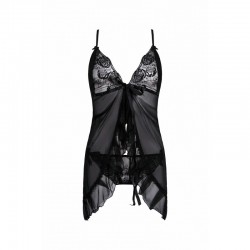 Nuisette Babydoll Foli - Noir - les nuances du désir