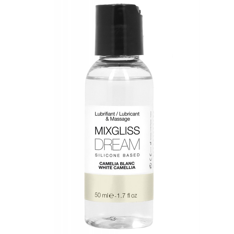 MIXGLISS SILICONE DREAM - CAMELIA BLANC 50 ML - les nuances du désir MIXGLISS SILICONE DREAM - CAMELIA BLANC 50 ML - les nuances du désir