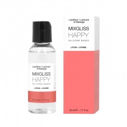 MIXGLISS SILICONE HAPPY - LITCHI 50 ML - les nuances du désir