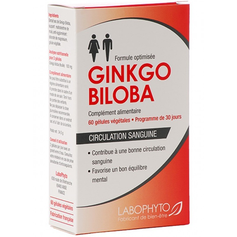 Ginkgo Biloba 60 gélules - les nuances du désir
