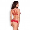 Ensemble 2pcs 860-SET-3 - Rouge - les nuances du désir