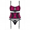 Ensemble 3pcs 861-SEG-5  - Cerise - les nuances du désir
