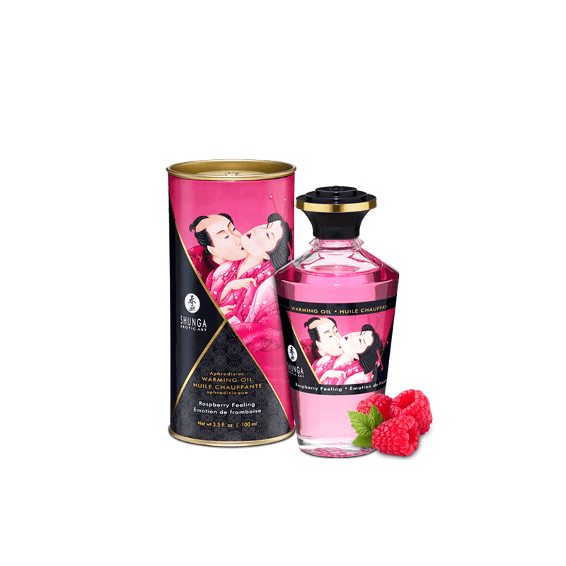 Huile chauffante aphrodisiaque emotion de framboise 100ml