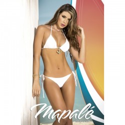 Two piece swimsuit white 6728