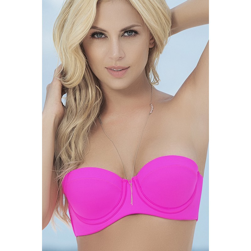 Haut de maillot de bain bandeau Style 6847 - Rose - les nuances du désir Haut de maillot de bain bandeau Style 6847 - Rose - les nuances du désir