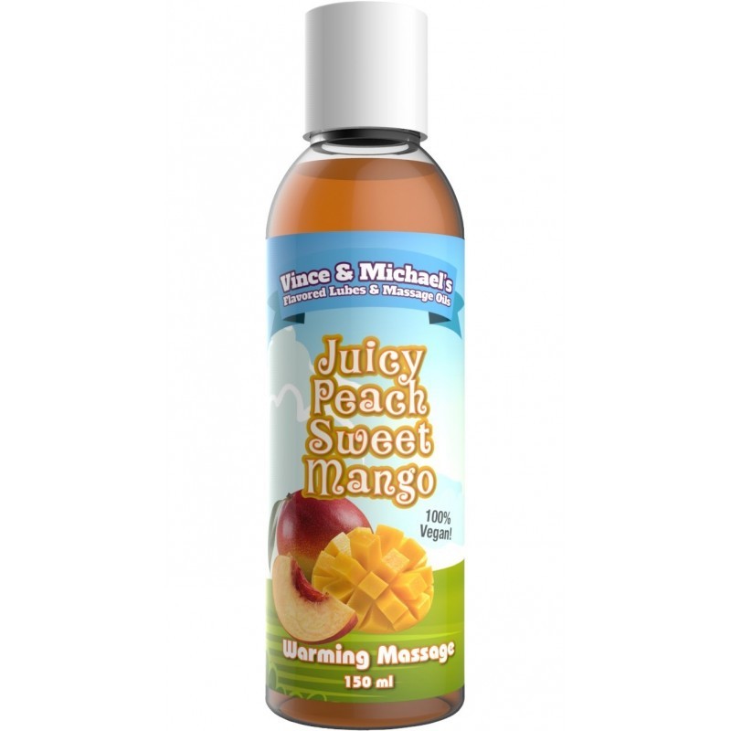 Huile Chauffante VM Saveur Mangue Pêche - 150 ml - les nuances du désir Huile Chauffante VM Saveur Mangue Pêche - 150 ml - les nuances du désir