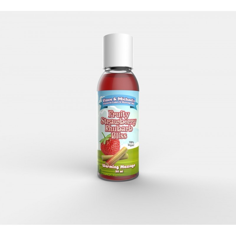 Huile chauffante VM Fraise Rhubarbe - 50ml - les nuances du désir