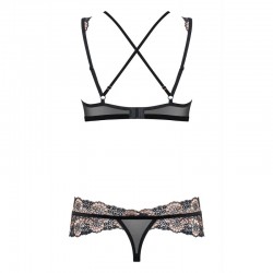 Ensemble 3 pcs modulable 873-SEA-1 - Noir - les nuances du désir