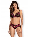 Tulia Ensemble 2 pcs - Noir  Fuchsia - les nuances du désir