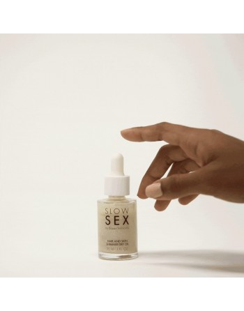 Huile intime sèche brillante - Slowsex - 30ml - les nuances du désir