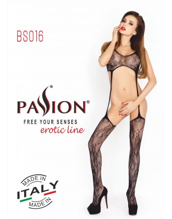 BS016 Bodystocking - Noir