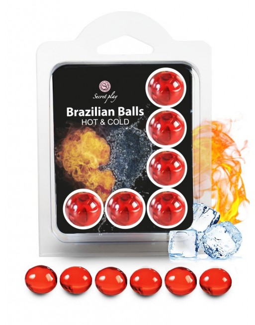 6 Brazilian Balls Cold Hot effect  3629-1- les nuances du désir