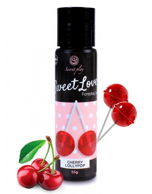 Gel comestible Cerise Lollipop 3671 - 60ml - les nuances du désir