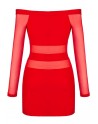 Robe V-9299 - Rouge - les nuances du désir