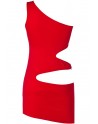 Robe V-9249  - Rouge - les nuances du désir
