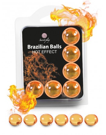 6 Brazilian Balls Hot Effect 3575-1 - les nuances du désir