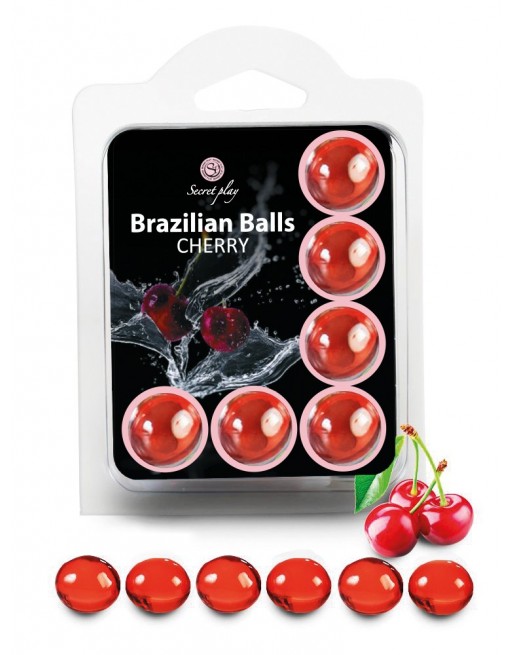 6 Brazilian Balls Cerise 3386-6 - les nuances du désir