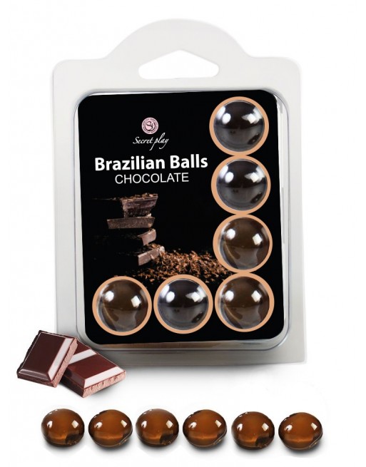 6 Brazilian Balls Chocolat 3386-1 - les nuances du désir