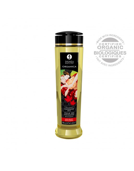Huile de massage organique - Délice d'érable - 240 ml Huile de massage organique - Délice d'érable - 240 ml