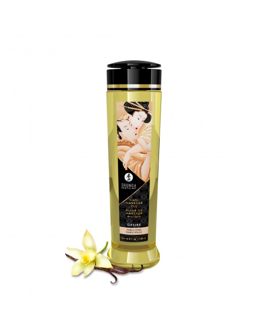 Huile de massage érotique - Désir - vanille - 240 ml - les nuances du désir