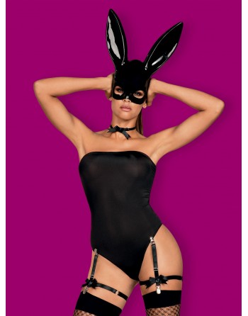 Costume Bunny 4 pcs - Noir - les nuances du désir