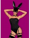 Costume Bunny 4 pcs - Noir - les nuances du désir