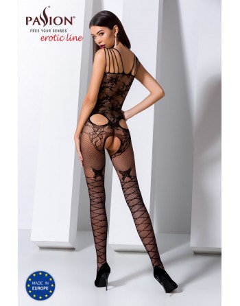 BS076B Bodystocking - Noir - les nuances du desir