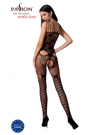 BS076B Bodystocking - Noir - les nuances du desir