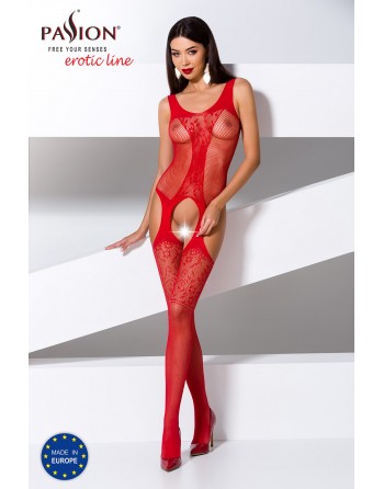 BS072R Bodystocking - Rouge - les nuances du desir