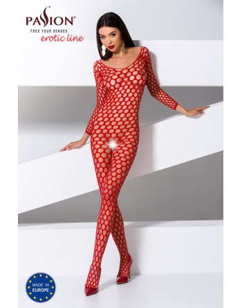 BS077R Bodystocking - Rouge - les nuances du desir