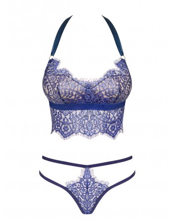 Flowlace Ensemble 2 pcs - Bleu - les nuances du désir