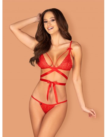 Lovlea Ensemble 2 pcs - Rouge - les nuances du désir