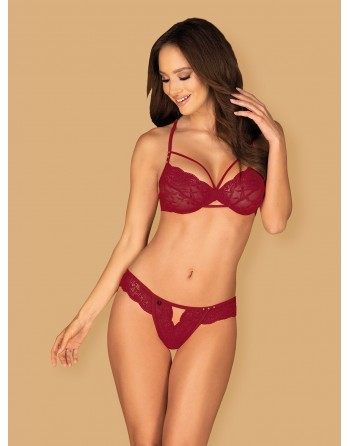 Ivetta Ensemble 2 pcs - Bordeaux - les nuances du désir