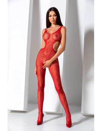 BS085R Bodystocking - Rouge - les nuances du désir