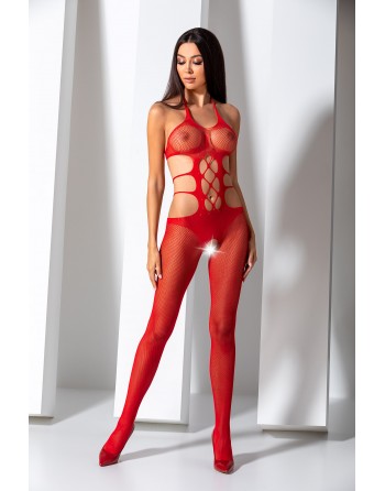 BS084R Bodystocking - Rouge - les nuances du désir