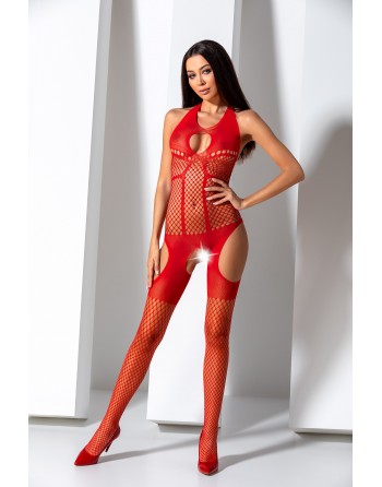 BS079R Bodystocking - Rouge - les nuances du désir