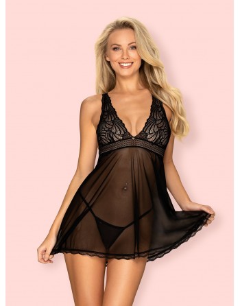Sweetia Babydoll - Noir - les nuances du désir