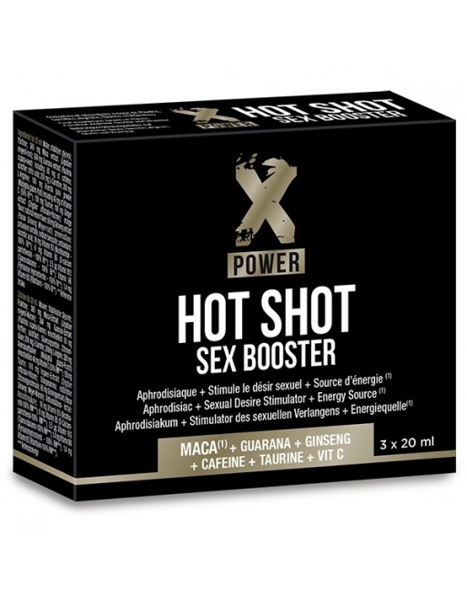 Hot Shot Sex Booster - 3x20 ml - les nuances du désir