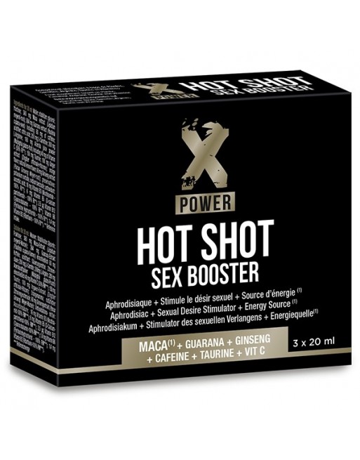 Hot Shot Sex Booster - 3x20 ml - les nuances du désir Hot Shot Sex Booster - 3x20 ml - les nuances du désir
