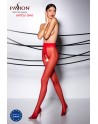 TI007R Collants ouverts 20 DEN - Rouge - les nuances du désir