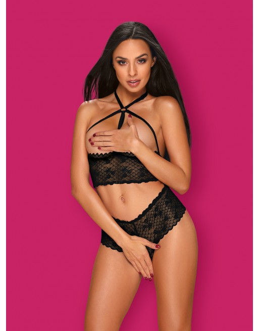 Ensemble 2 pcs Nettsy - Noir - les nuances du désir Ensemble 2 pcs Nettsy - Noir - les nuances du désir