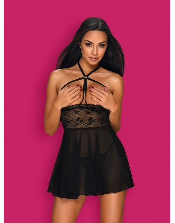 Babydoll Nettsy - Noir - les nuances du désir
