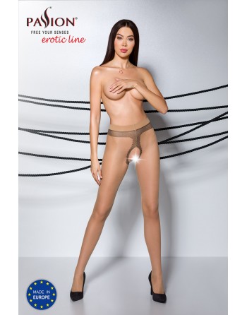 Collants ouverts TIOPEN 010 - 20 den - Beige - les nuances du désir