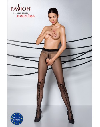 Collants ouverts TIOPEN 009 - 20 den - Noir - les nuances du désir