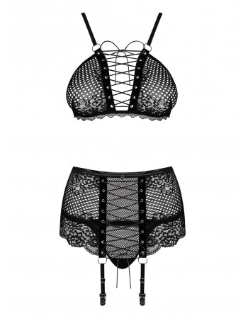 Ensemble 3 pcs Basitta - Noir - les nuances du désir