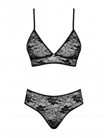 Ensemble 2 pcs Kokietta - Noir - les nuances du désir