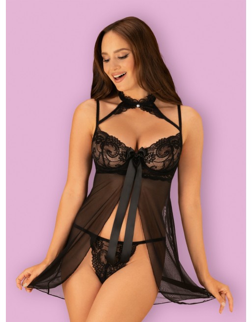 Babydoll Elizenes - Noir - les nuances du désir Babydoll Elizenes - Noir - les nuances du désir
