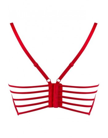Semi-corset  V-9691- Rouge - les nuances du désir