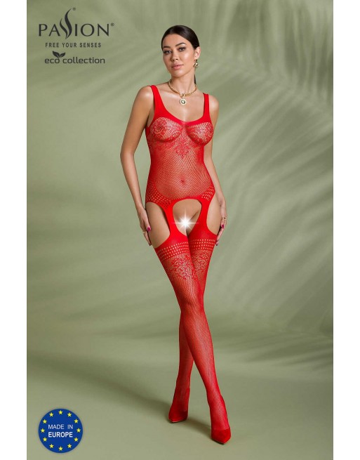 Bodystocking ECO BS008 - Rouge - les nuances du désir