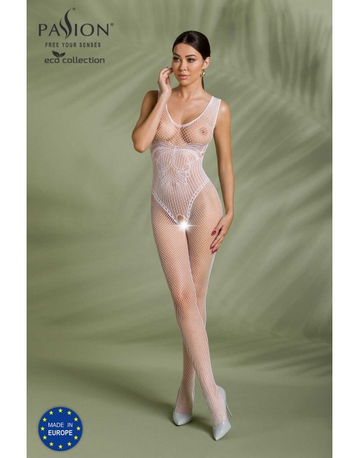 Bodystocking ECO BS003 - Blanc - les nuances du désir